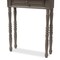 Baxton Studio Noemie Country Cottage Farmhouse Brown Finished 1-Drawer Console Table 146-8183 - alternate 7